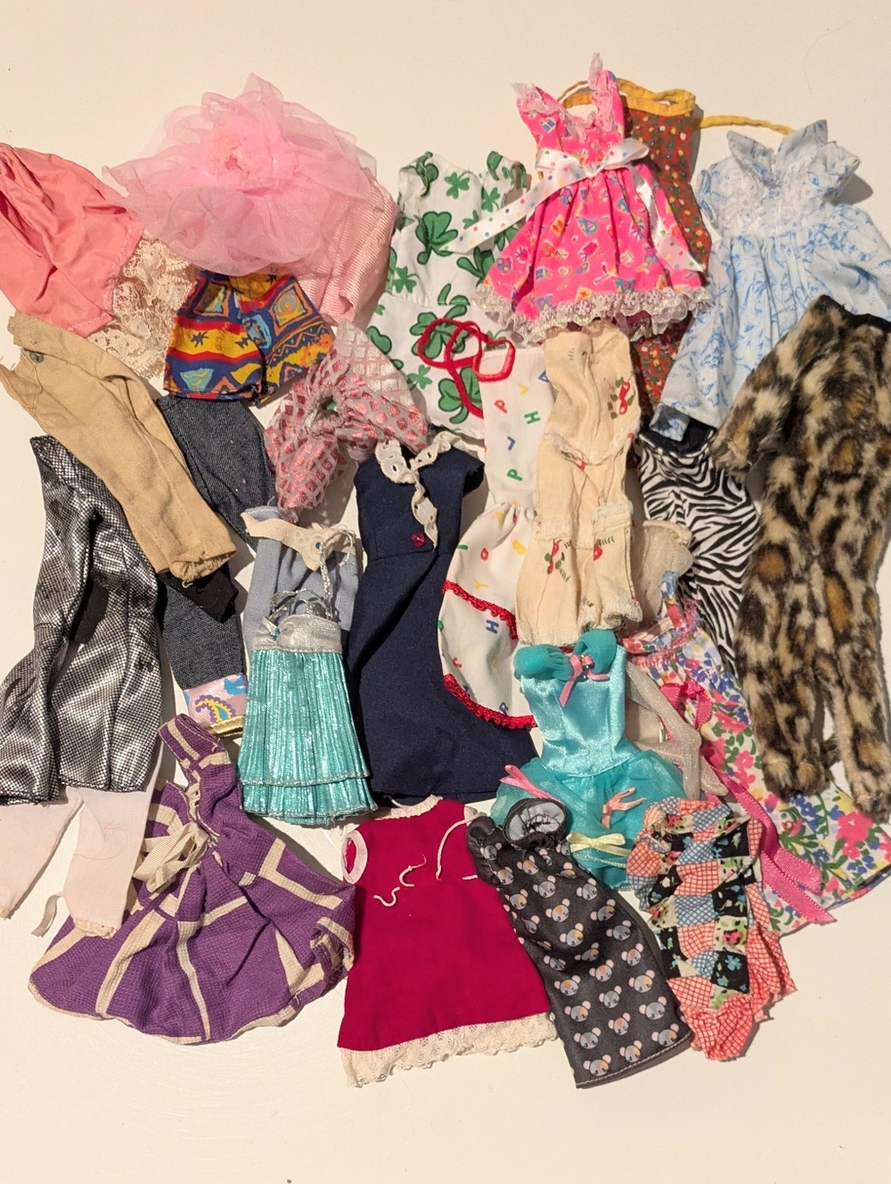 Barbie Doll Size Clothes Lot of 25+